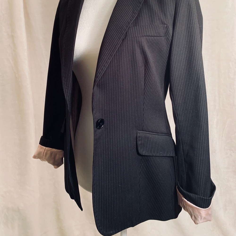 Pin striped blazer